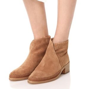 Soludos Venetian Short Brown Bootie